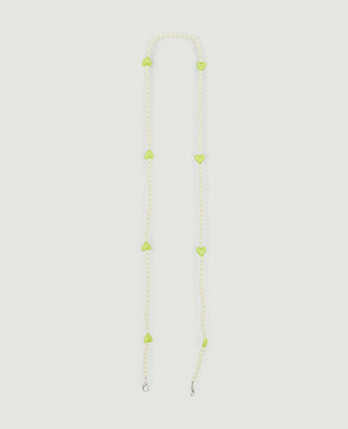 Bandoulière perles pour téléphone blanc - Pimkie