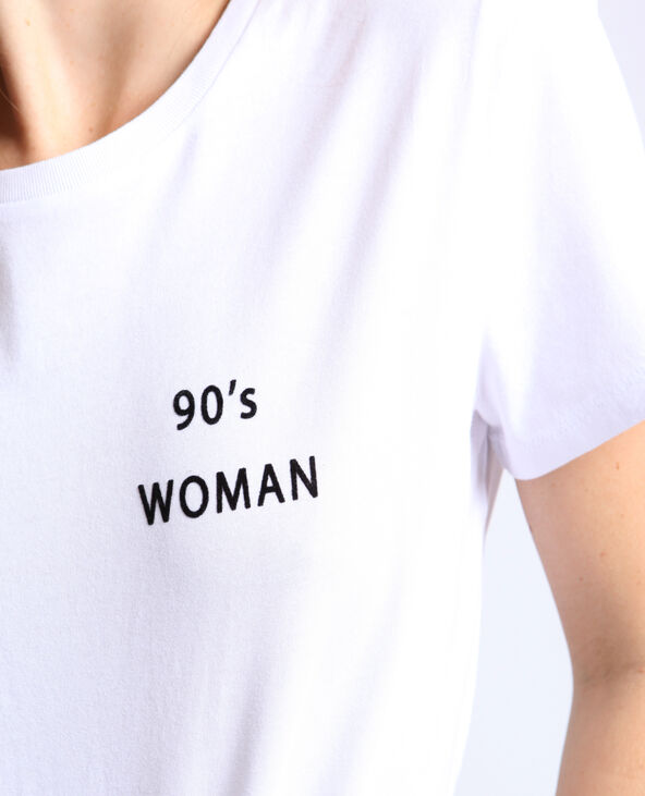T-shirt 90's woman blanc - Pimkie