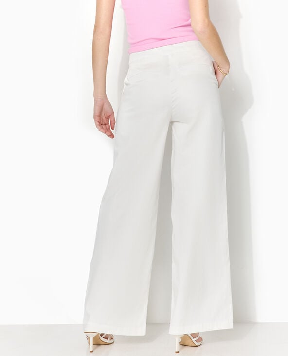 Pantalon droit city taille standard blanc - Pimkie