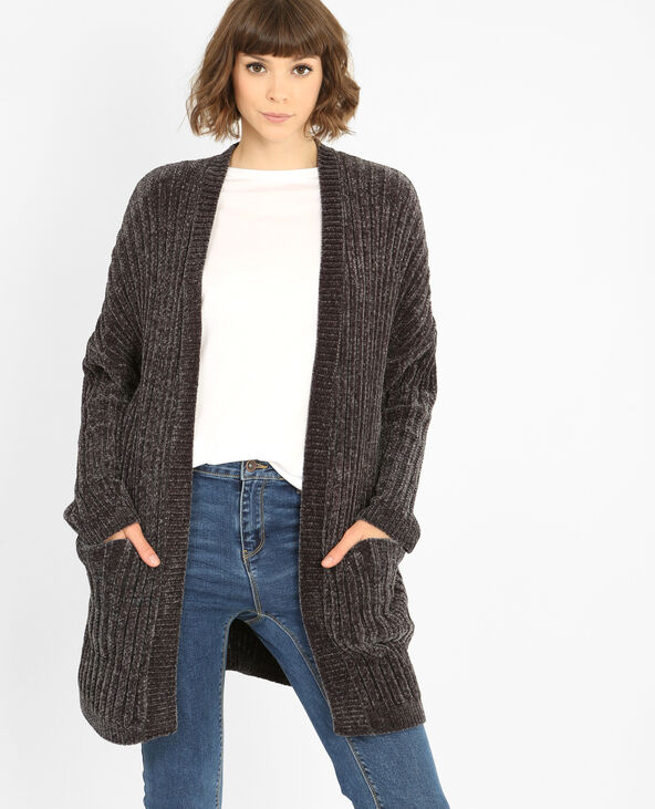 Gilet maille chenille clearance