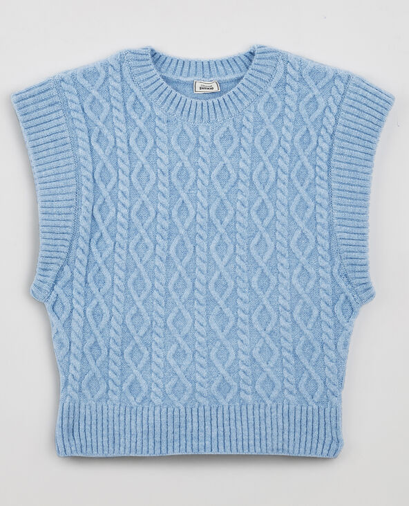 Pull sans manches bleu - Pimkie