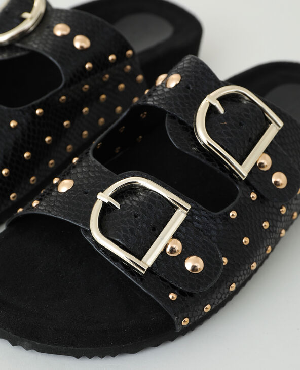 Mules effet croco cloutees Pimkie