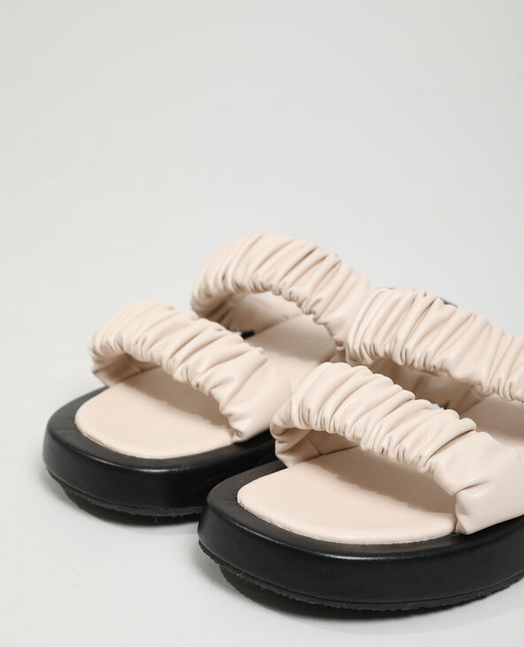Mules plissées rose clair - Pimkie