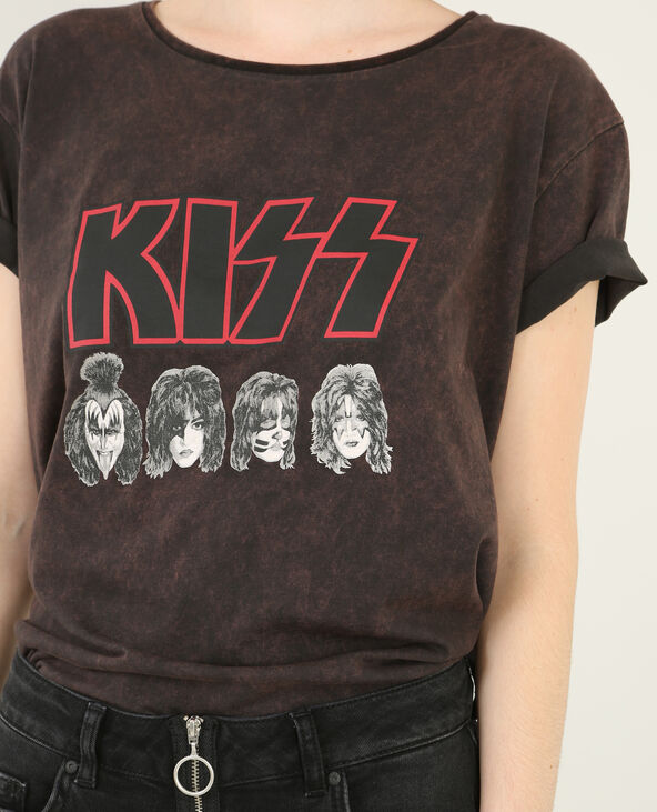 T-shirt Kiss gris foncé - Pimkie