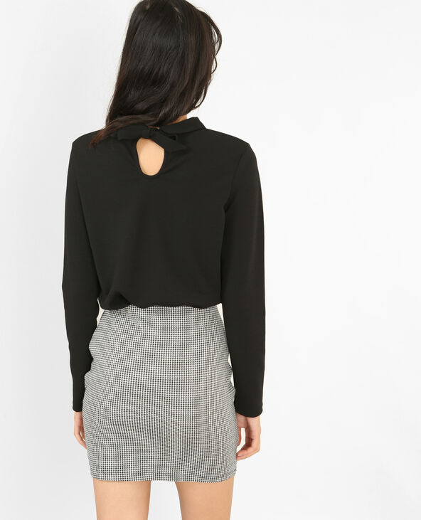 Pull à col Claudine noir - Pimkie