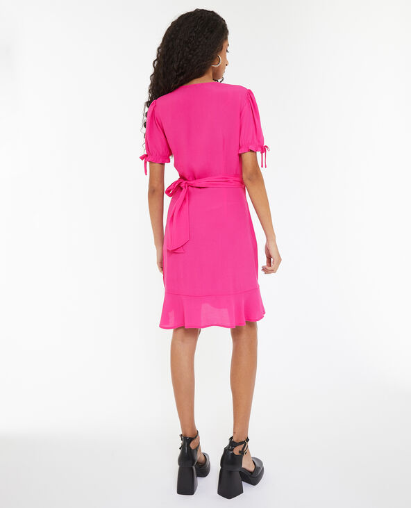 Robe courte cache-cœur rose - Pimkie