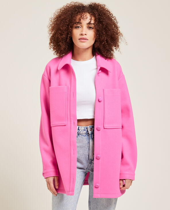 Surchemise avec boutons décorés rose fuchsia - Pimkie