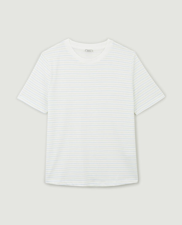 T-shirt col rond vert - Pimkie