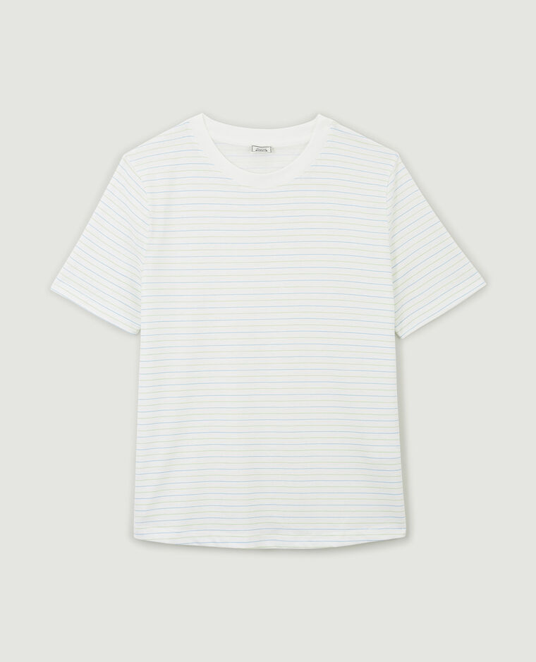 T-shirt col rond blanc - Pimkie