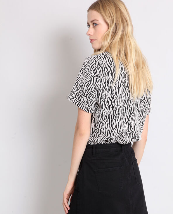 T-shirt imprimé animal noir - Pimkie