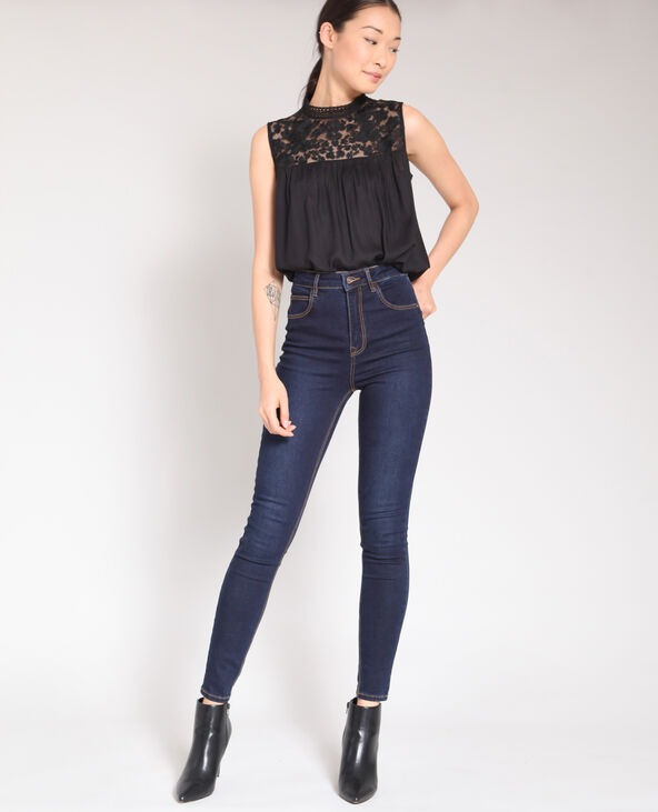 Jean taille haute bleu - Pimkie