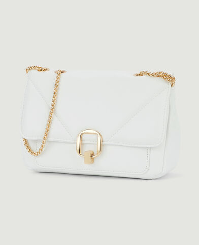 Sac pochette avec chaines blanc - Pimkie