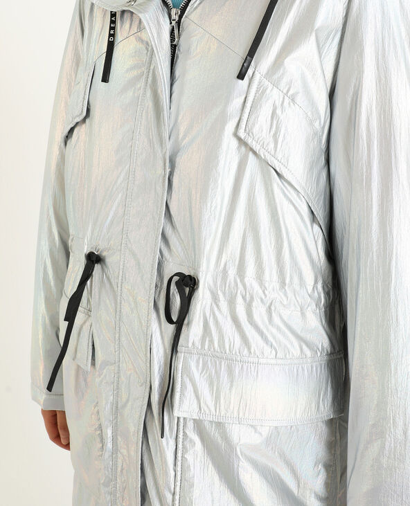 Parka longue argenté - Pimkie