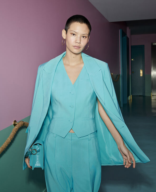 Gilet barman bleu turquoise - Pimkie