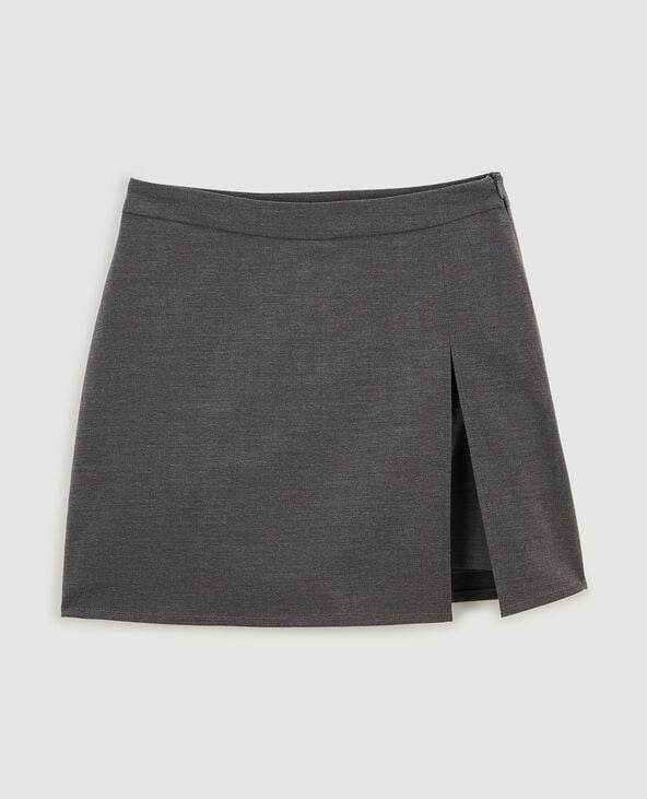 Jupe-short courte gris foncé - Pimkie