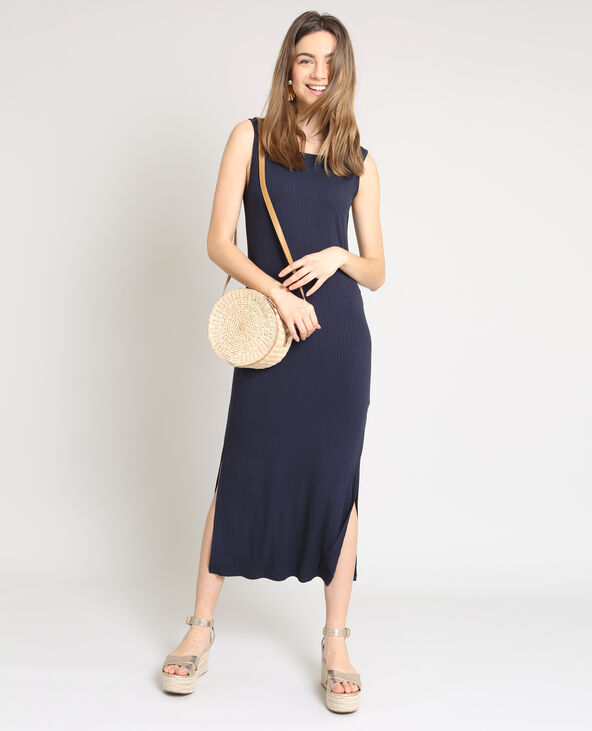 Robe longue moulante noir - Pimkie