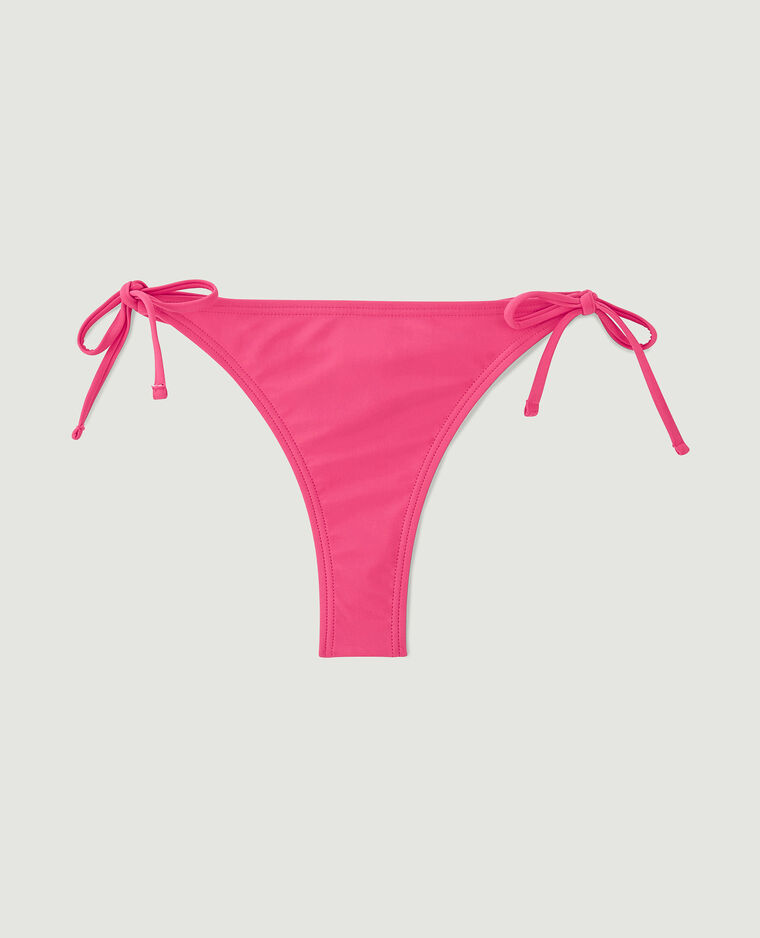 Bas de maillot tanga avec nouettes rose - Pimkie