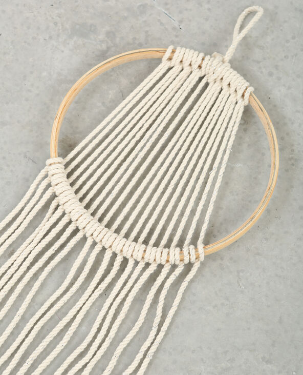 Attrape-rêves en macramé blanc - Pimkie