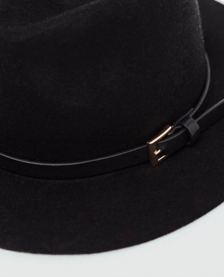 Chapeau en feutrine noir - Pimkie