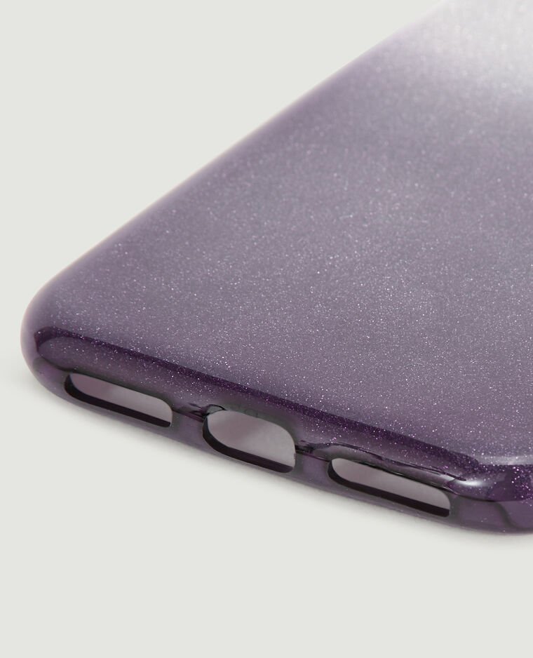 Coque de téléphone dégradé pailleté noir - Pimkie