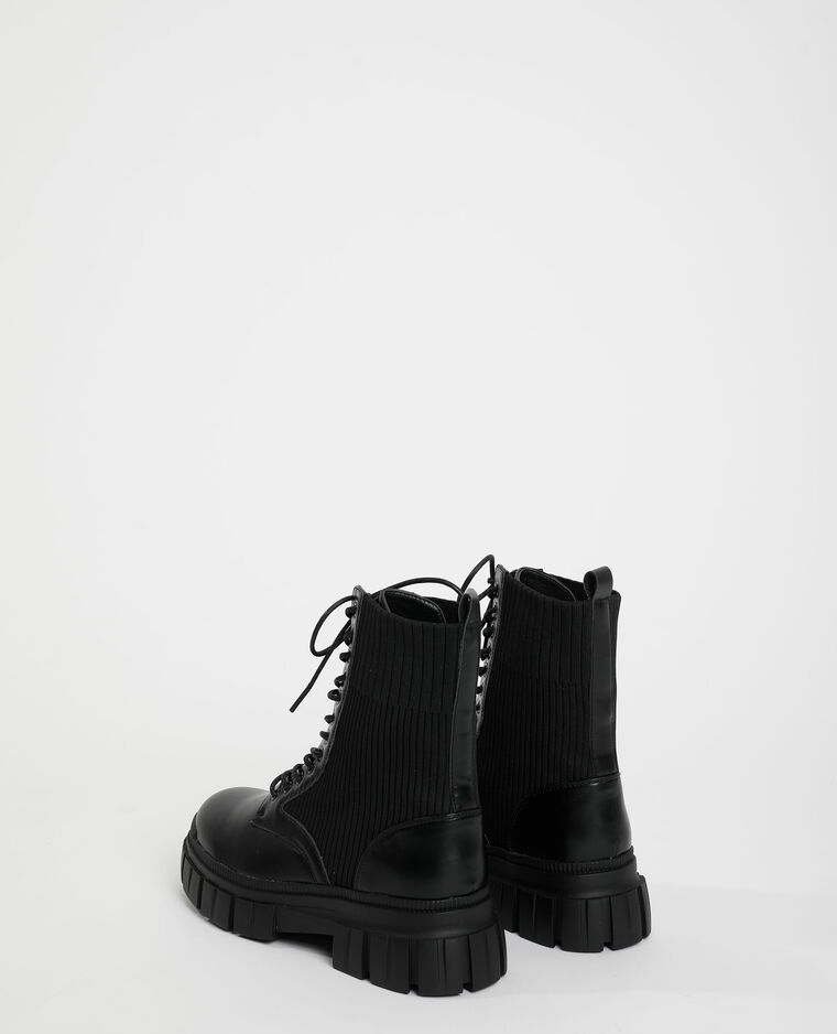 Boots en maille noir - Pimkie