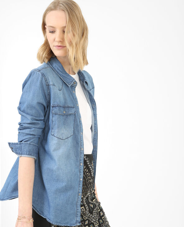 Chemise jean bleu - Pimkie