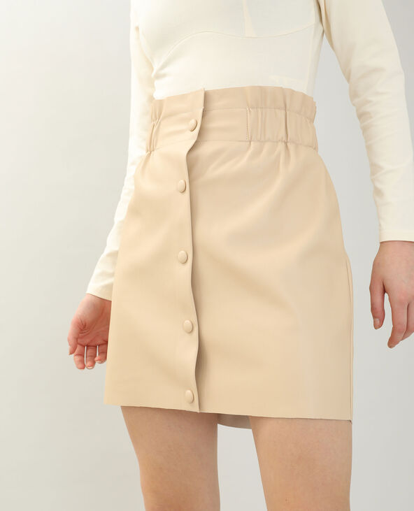 Jupe plissée simili cuir pimkie clearance