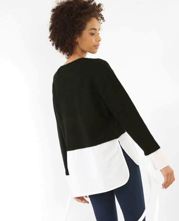 Pull chemise noir - Pimkie