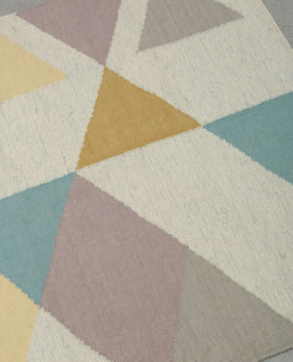 Grand tapis multicolore et silver rose - Pimkie