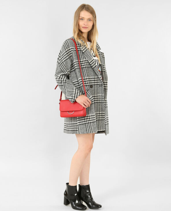 Manteau à carreaux noir - Pimkie