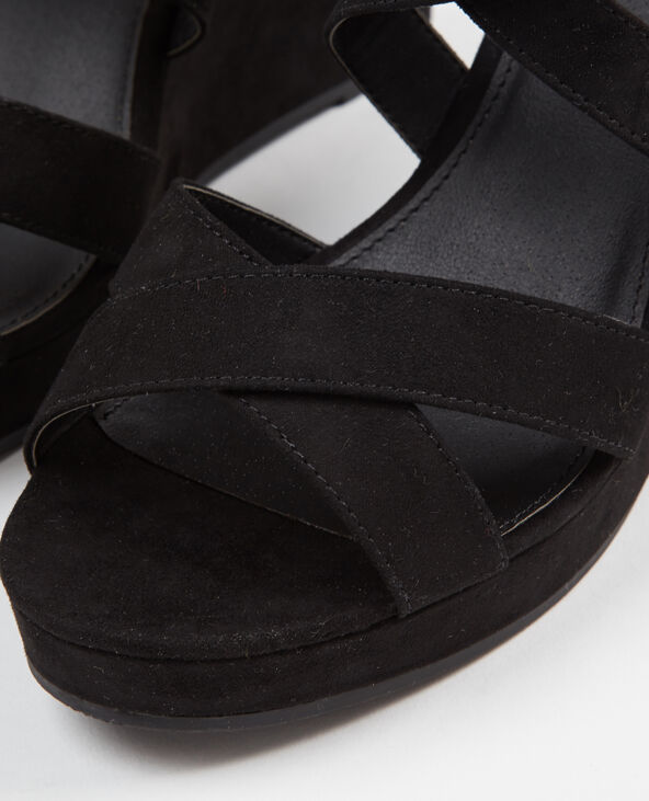 Sandales compensées noir - Pimkie