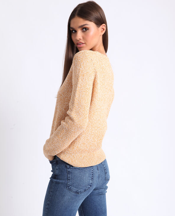 Pull chiné jaune ocre - Pimkie