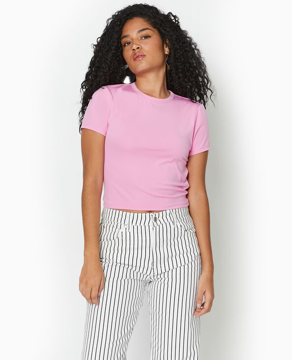 Top dos-nu avec pan twisté lilas - Pimkie