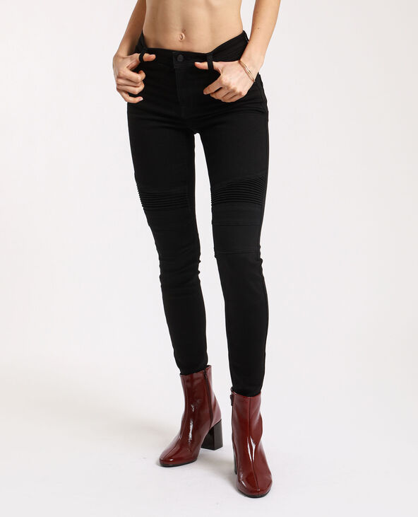 Jean skinny biker noir - Pimkie