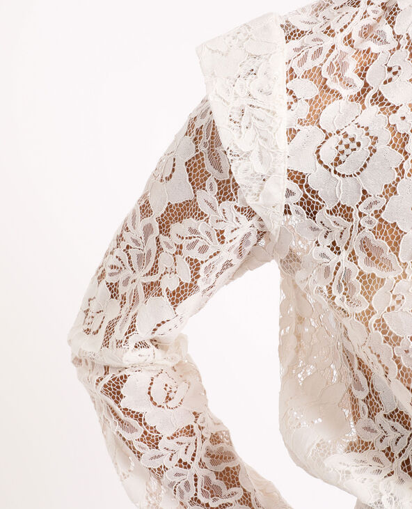 Chemisier en dentelle blanc - Pimkie