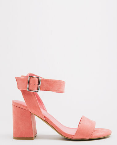 Sandales talons carrés rose clair - Pimkie
