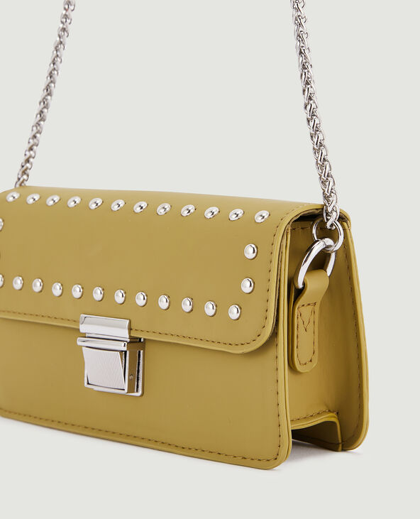 Mini sac rigide avec clous vert olive - Pimkie