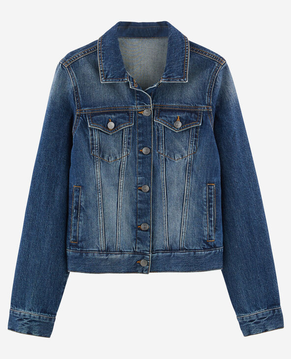 Veste en jean bleu foncé - Pimkie