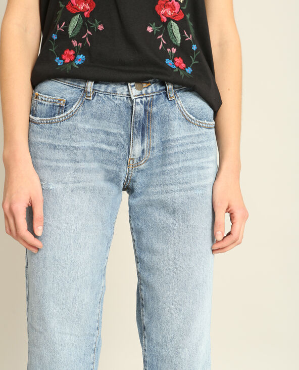 Jean droit 7/8 bleu - Pimkie