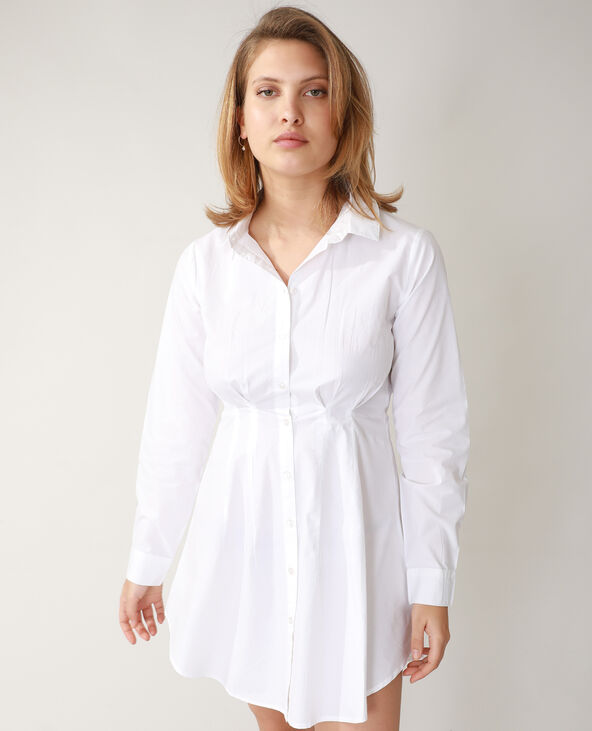 Chemise longue cintrée écru - Pimkie