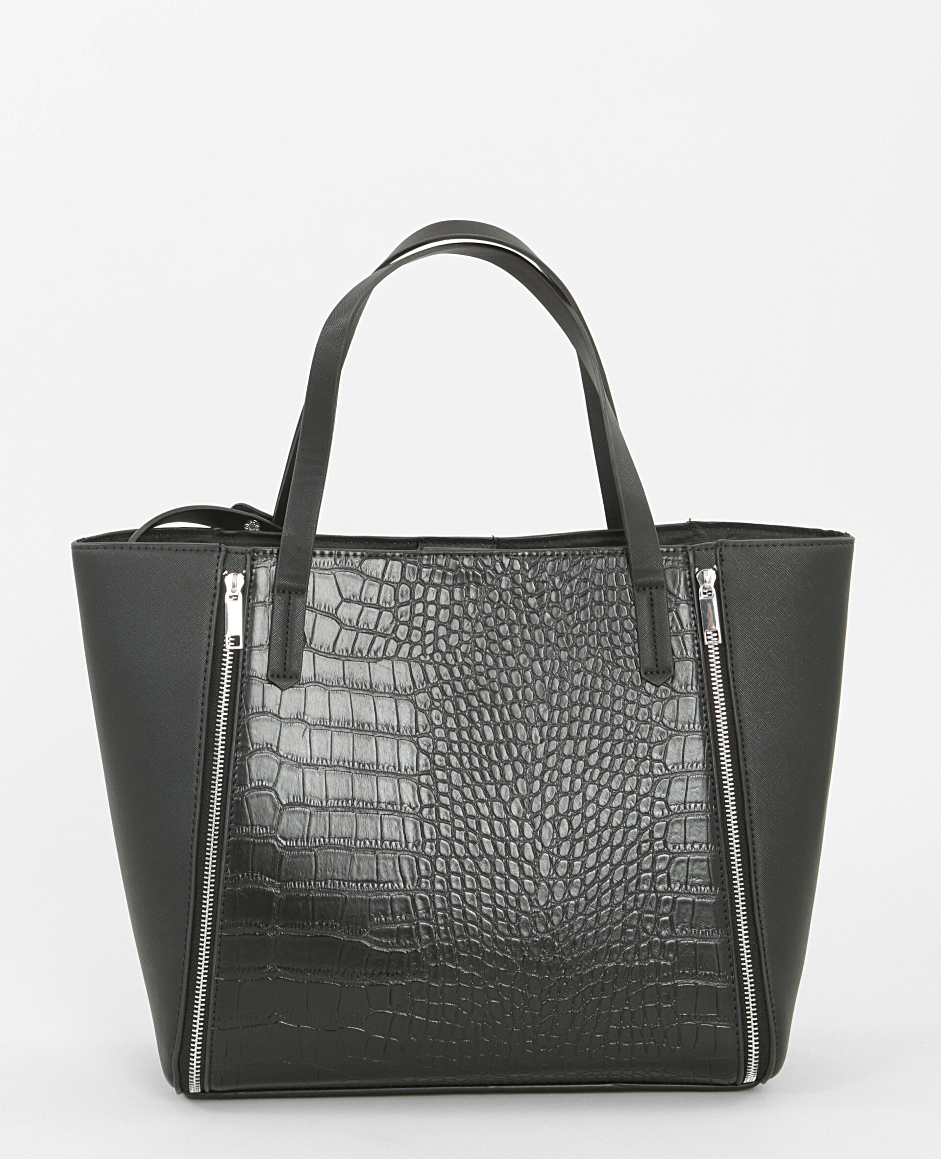 Sac cabas croco noir