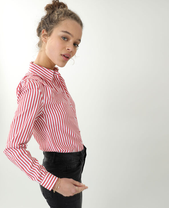 Chemise à épaulettes blanc - Pimkie