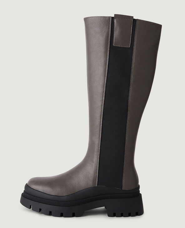 Bottes semelles crantées gris - Pimkie