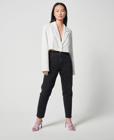 Jean mom taille haute noir - Pimkie