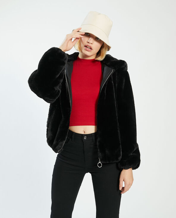 Blouson fausse fourrure