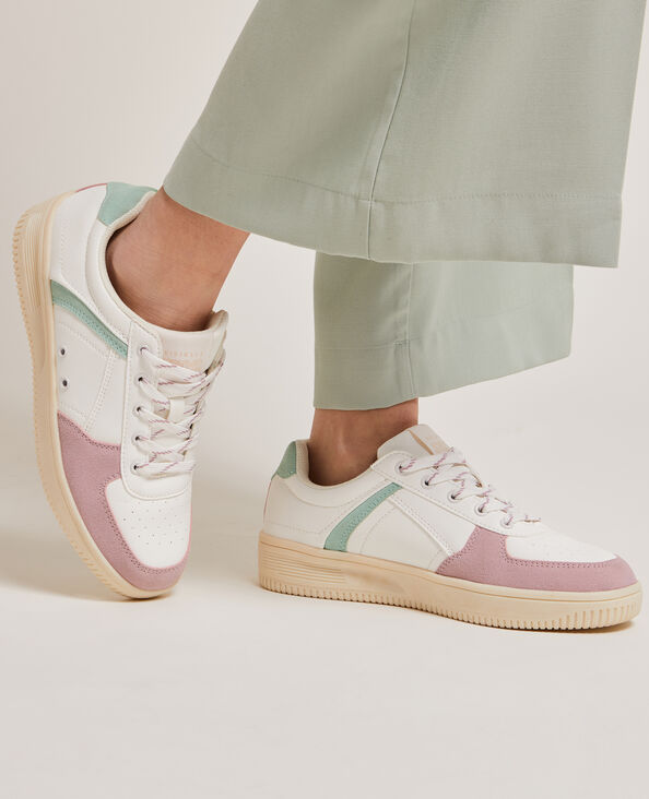 Sneakers bi-matière lilas - Pimkie