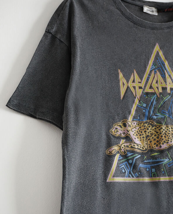 T-shirt Def Leppard gris foncé - Pimkie