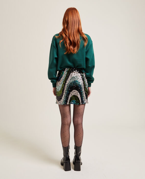 Jupe sequin vert sale