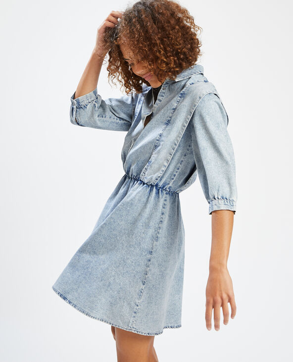 Robe courte en jean