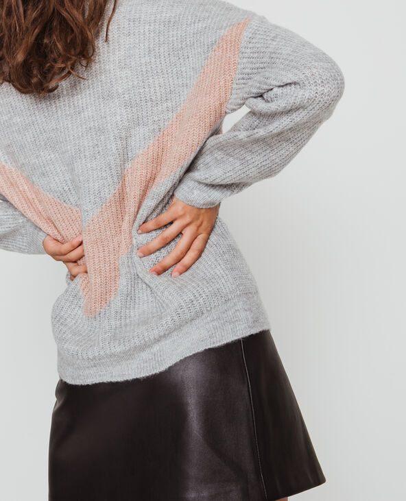 Pull chaud gris chiné - Pimkie